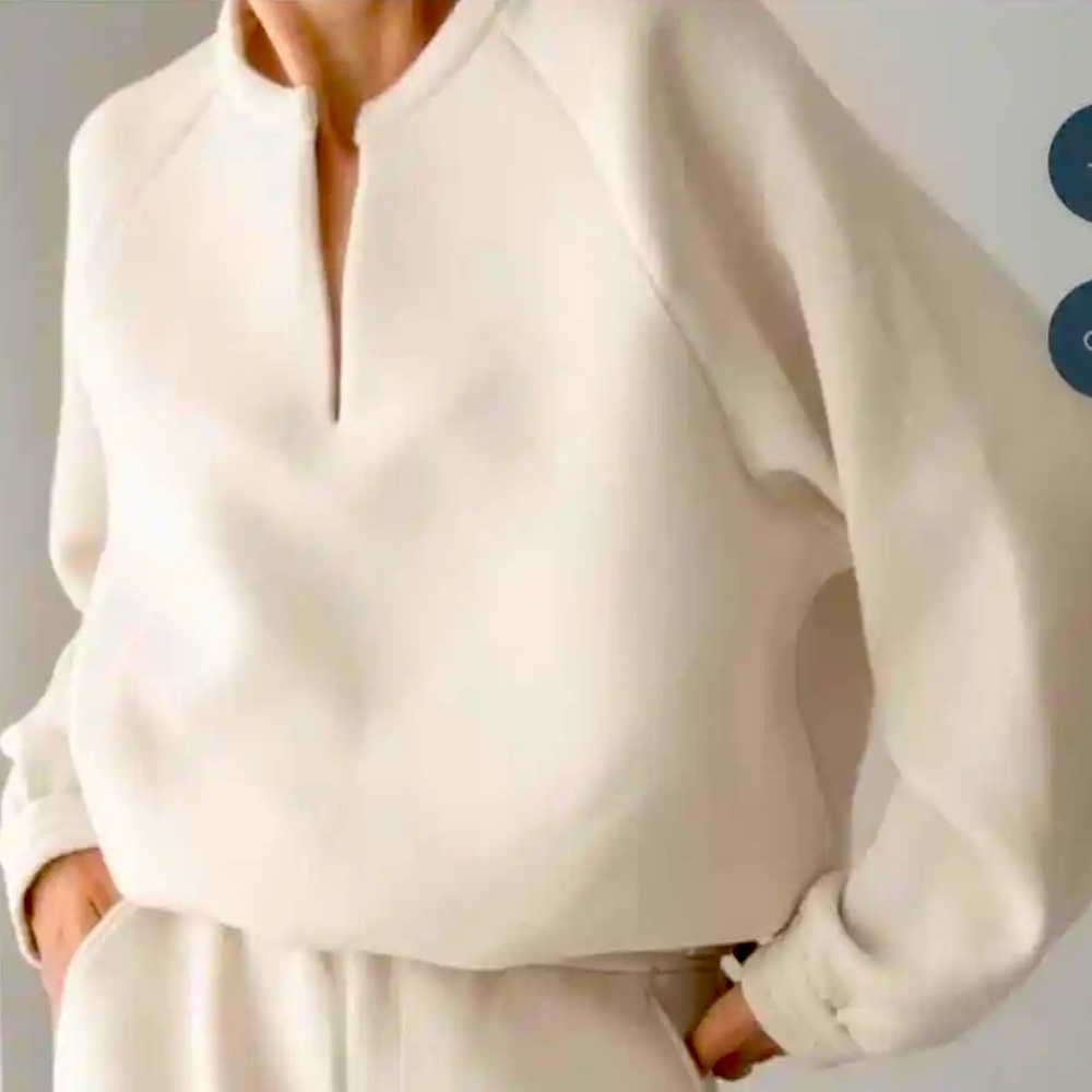 Leze the label Athena Sweater ivory “bone” size XL